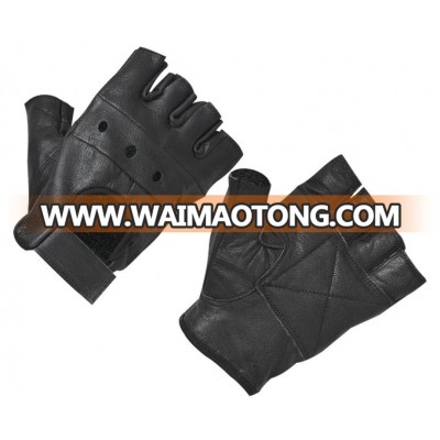 Men's PU Leather Gloves Half Finger fingerless gloves climbing bicycle anti skid fitness workout gym training gloves