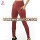 73% polyester 27% spandex high waist yoga capri with pockets sports tight custom gym leggings