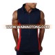 gym training sleeveless zip up hoodie muscle workout tracksuit for mens