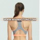 OEM Woman Top with Pocket Contrast Color Sports Bra